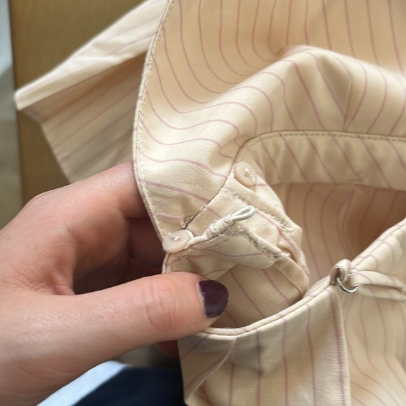 NWT Beige Zara Ruffled Top - Picture 2 of 4